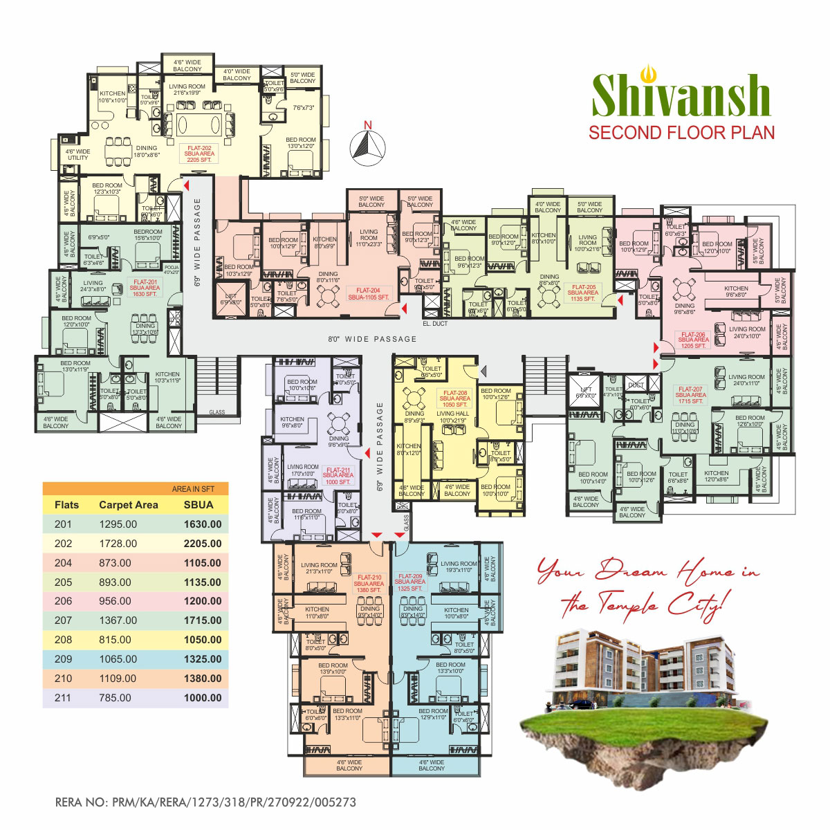 Shivansh Udupi Second Floor Plan